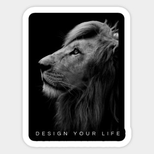 Lion - design your life Sticker